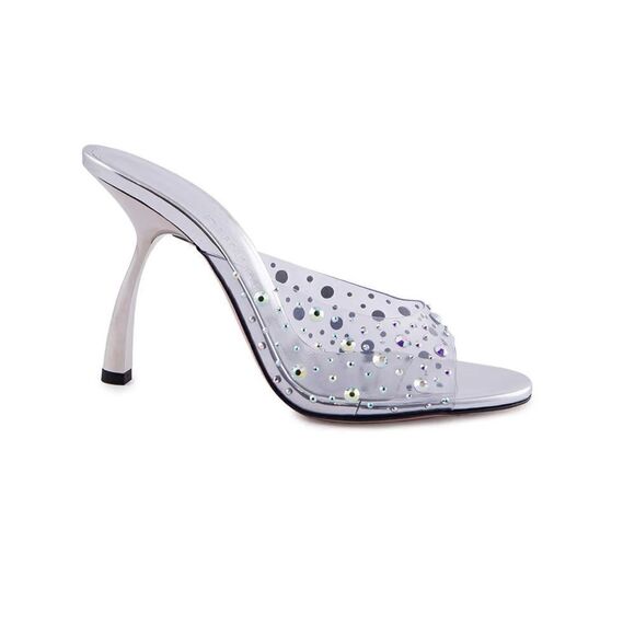 Piferi 115MM Crystal-Embellished Mules size 41 - Picture 2 of 16